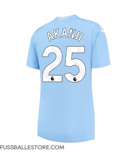 Günstige Manchester City Manuel Akanji #25 Heimtrikot Damen 2023-24 Kurzarm